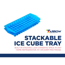 Arrow Plastic #55 60 Cube Plastic Ice Tray